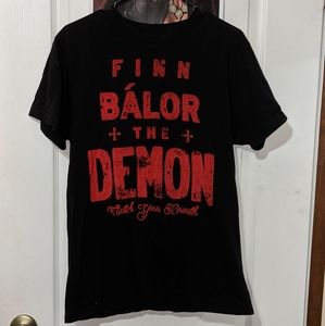 WWE Ripple Junction Finn Balor The Demon Catch Your Breath Wrestling T-shirt Med